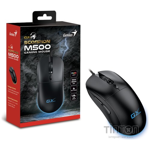Миша Genius Scorpion M500, Black ,USB