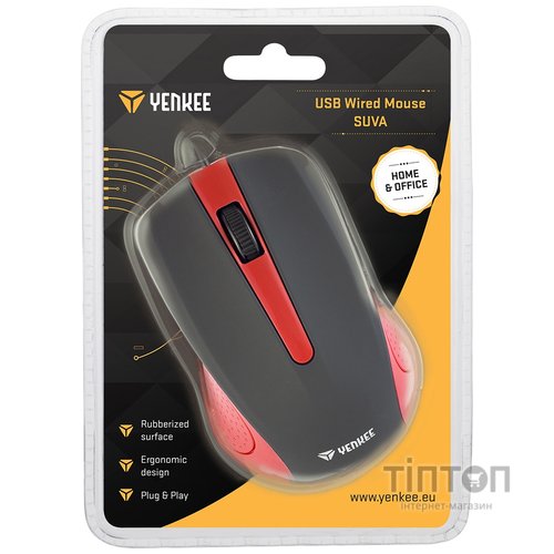 Миша комп'ютерна Yenkee YMS 1015RD Mouse USB Suva Red 