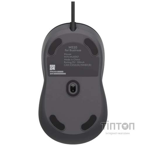 Мишка Logitech Signature M520 for Business USB-C Graphite (910-007511)