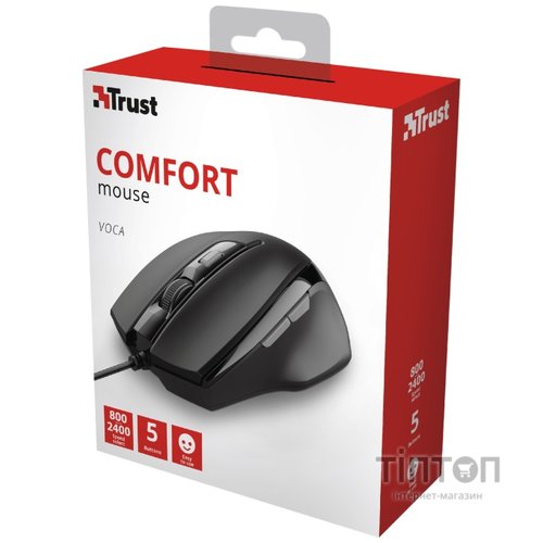 Миша Trust Voca Black (23650) 