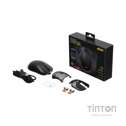 Мишка 2E Gaming HyperDrive Lite RGB Wireless/USB Black (2E-MGHDL-WL-BK)
