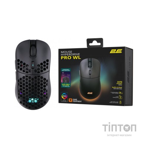 Мишка 2E Gaming HyperDrive PRO RGB Wireless/USB Black (2E-MGHDPR-WL-BK)