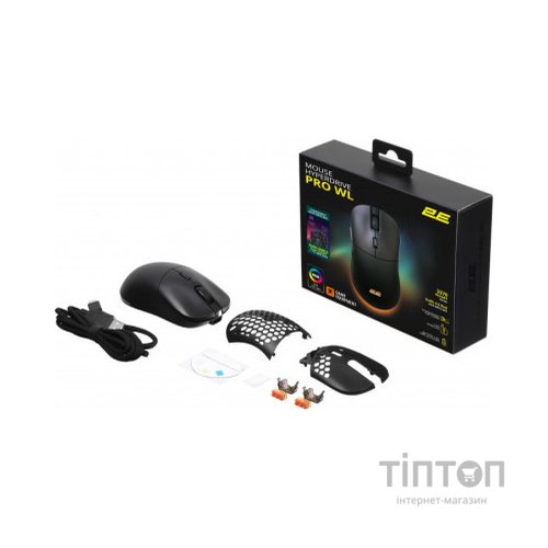 Мишка 2E Gaming HyperDrive PRO RGB Wireless/USB Black (2E-MGHDPR-WL-BK)