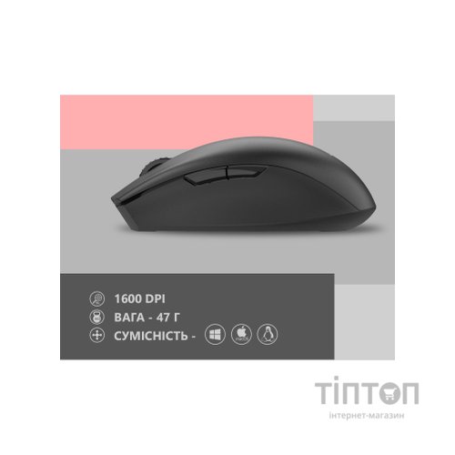 Мишка 2E MF2030 Rechargeable Wireless Black (2E-MF2030WB)