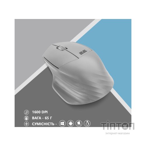 Мишка 2E MF280 Silent Wireless/Bluetooth Gray (2E-MF280WGR)