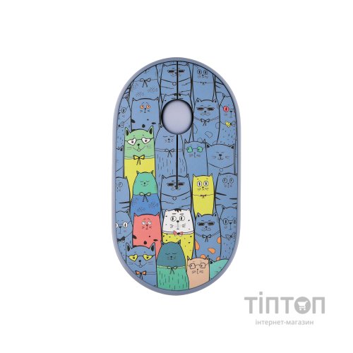 Мишка 2E MF300 PETSCATS Silent Wireless/Bluetooth Blue (2E-MF300WPETSBL)
