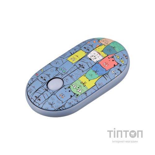 Мишка 2E MF300 PETSCATS Silent Wireless/Bluetooth Blue (2E-MF300WPETSBL)