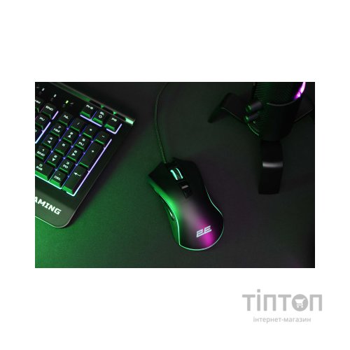 Мишка 2E MG340 RGB USB Black (2E-MG340UB)
