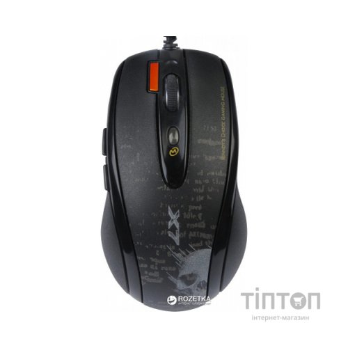 Мишка A4-Тech F5 чорна, USB