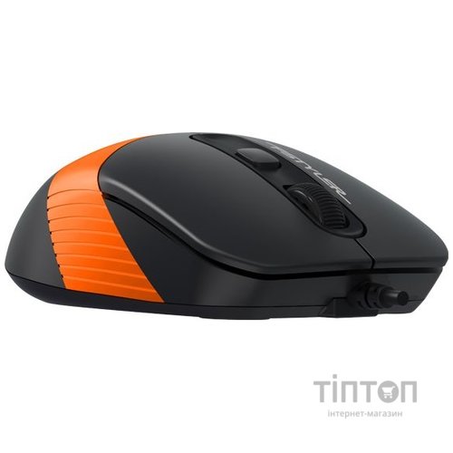 Мишка A4-Tech Fstyler FM10, 4 кн., 1600 dpi, чорно-помаранчева (FM10 (Orange))