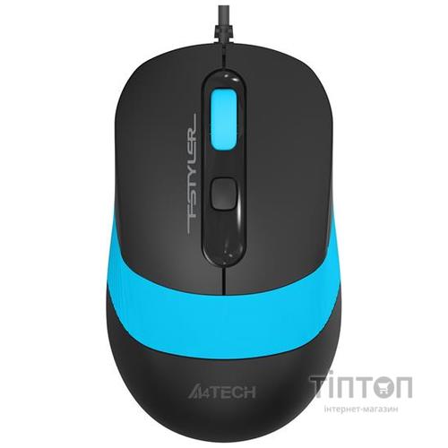 Мишка A4-Tech Fstyler FM10S, 4 кн., 1600 dpi, безшумна, USB, синя (FM10S (Blue))