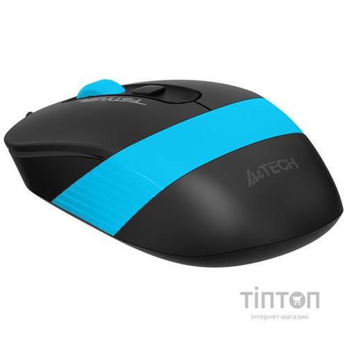 Мишка A4-Tech Fstyler FM10S, 4 кн., 1600 dpi, безшумна, USB, синя (FM10S (Blue))