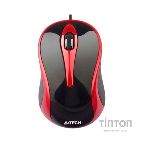 Мишка A4-Тech N-350 чорно-червона, USB
