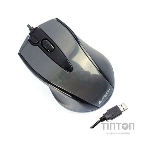 Мишка A4-Тech N-500F сіра, USB
