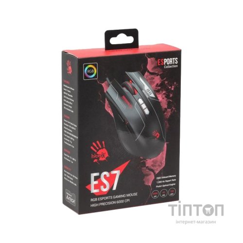 Мишка A4Tech Bloody ES7 Esports Black