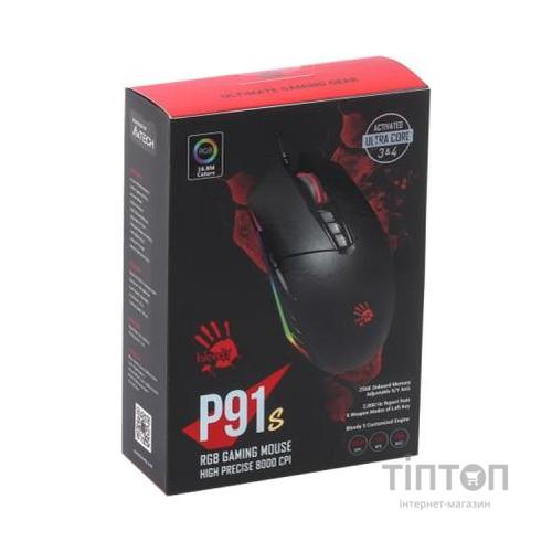 Мишка A4Tech Bloody P91s Black