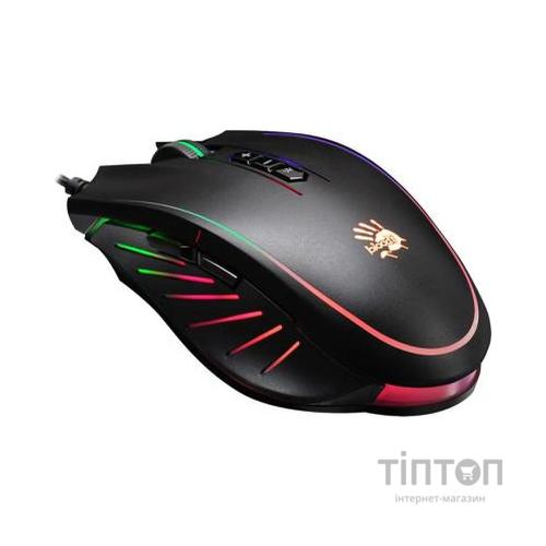 Мишка A4Tech Bloody Q81 Neon XGlide Curve Black
