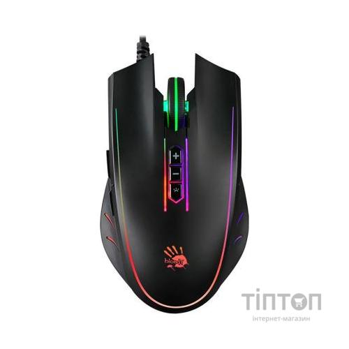 Мишка A4Tech Bloody Q81 Neon XGlide Curve Black