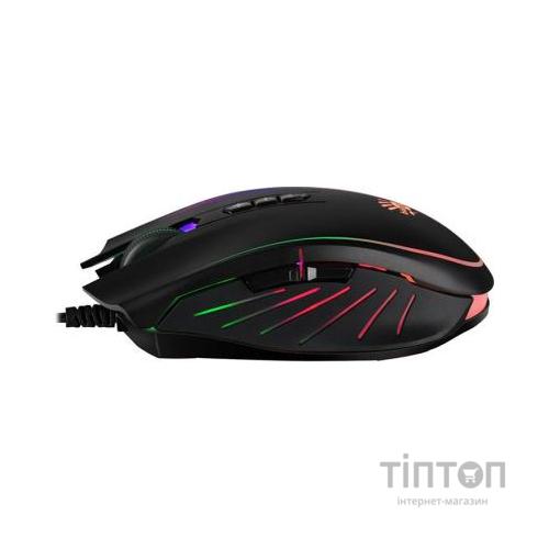 Мишка A4Tech Bloody Q81 Neon XGlide Curve Black