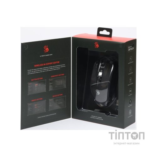 Мишка A4Tech Bloody R36 Ultra Wireless Stone Black (4711422001198)