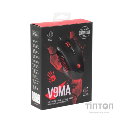 Мишка A4Tech Bloody V9MA Black