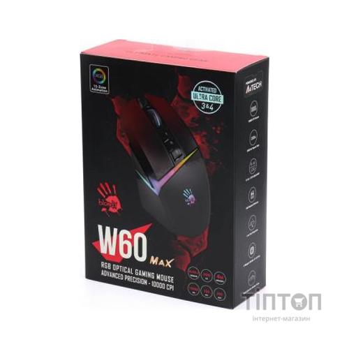 Мишка A4Tech Bloody W60 Max Gradient Red