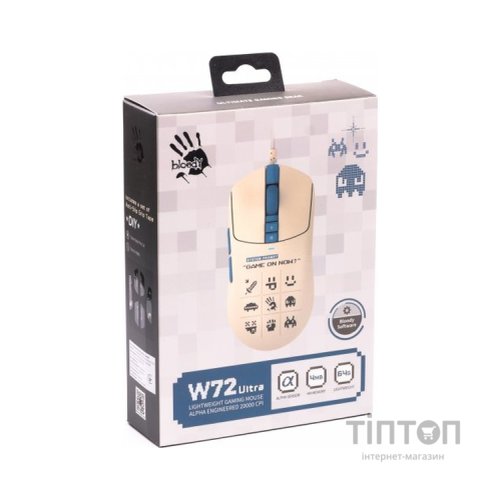 Мишка A4Tech Bloody W72 Ultra USB Pixels Blue (4711421001311)