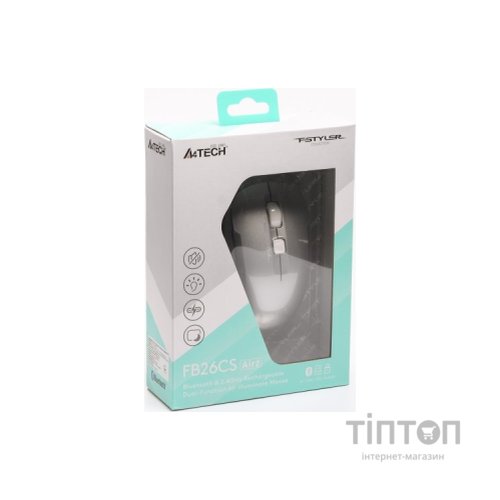 Мишка A4Tech FB26CS Air2 Bluetooth/Wireless Icy White (4711421999168)