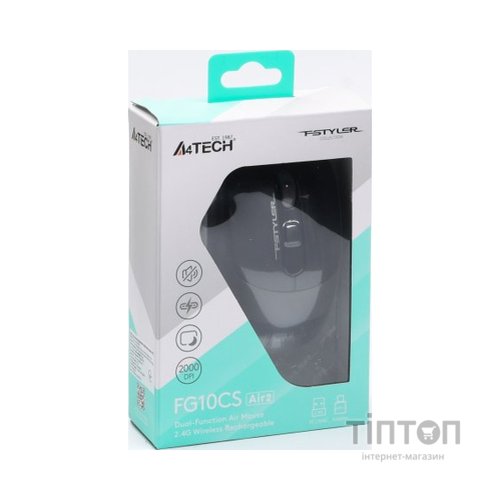Мишка A4Tech FG10CS Air2 Wireless Stone Grey (4711421997904)