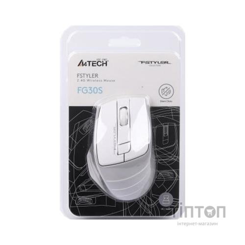 Мишка A4Tech FG30S Grey+White