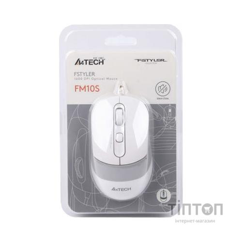 Мишка A4Tech FM10S White