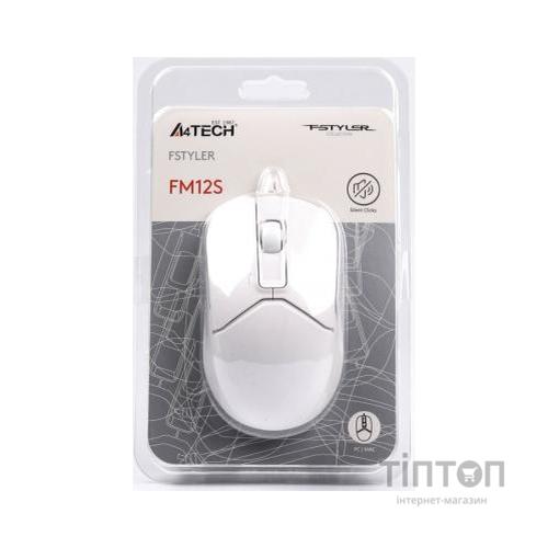 Мишка A4Tech FM12S White