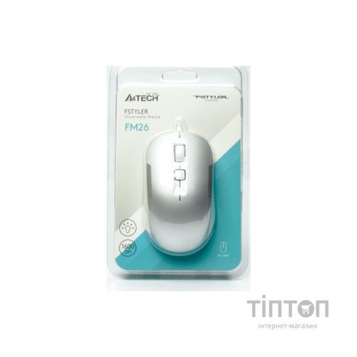 Мишка A4Tech FM26 USB Icy White (4711421991469)