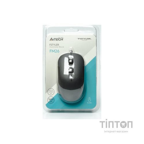 Мишка A4Tech FM26 USB Smoky Grey (4711421991537)