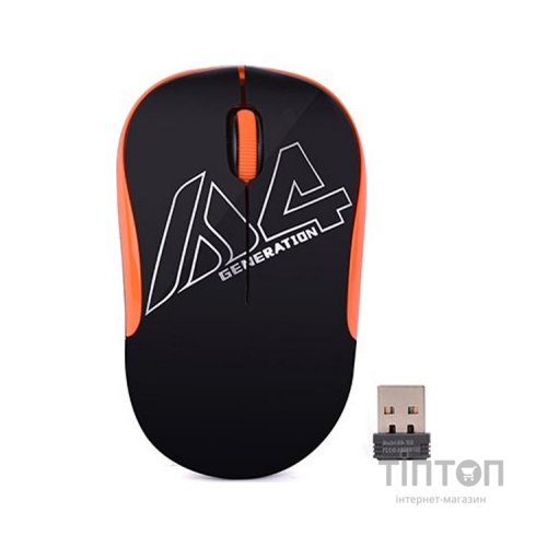 Мишка A4Tech G3-300N Black+Orange