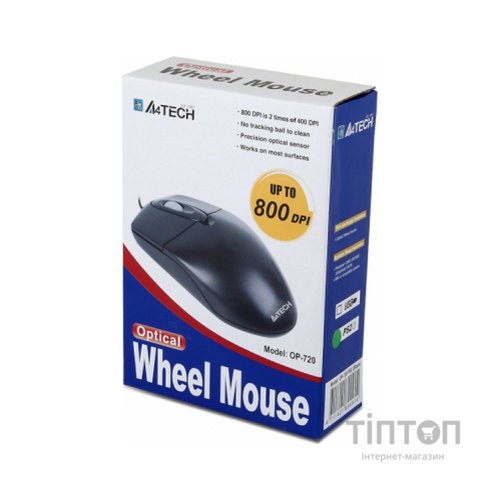 Мишка A4Tech OP-720 Black-USB