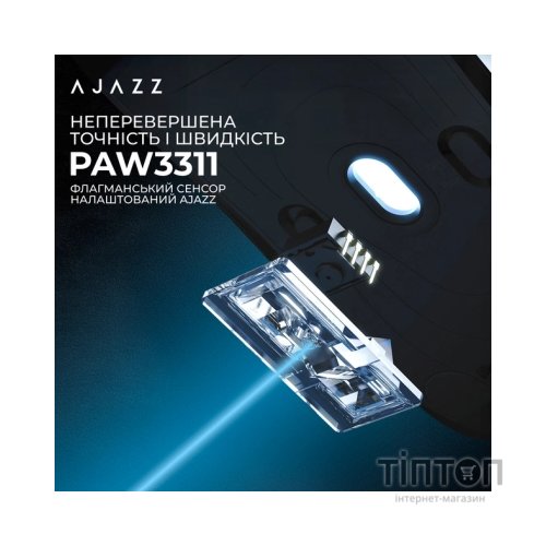 Мишка Ajazz AJ179 V2 MAX Wireless/Bluetooth/USB White (AJ179-V2-MAX-W)