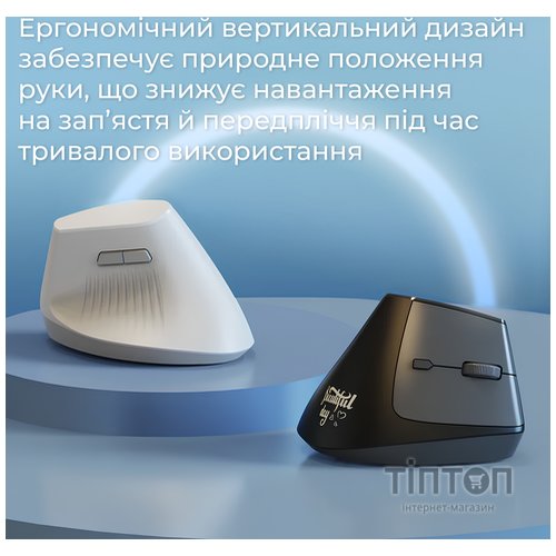 Мишка Ajazz i300 Wireless/Bluetooth/USB White (i300-W)
