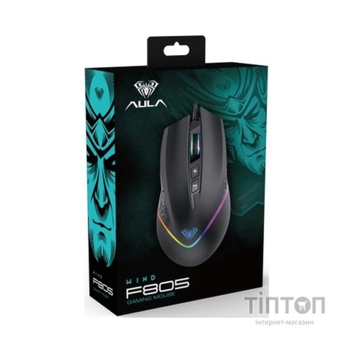 Мишка Aula F805 USB Black (6948391212906)