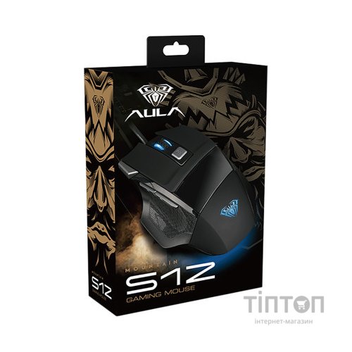 Мишка Aula S12 USB Black (S12)