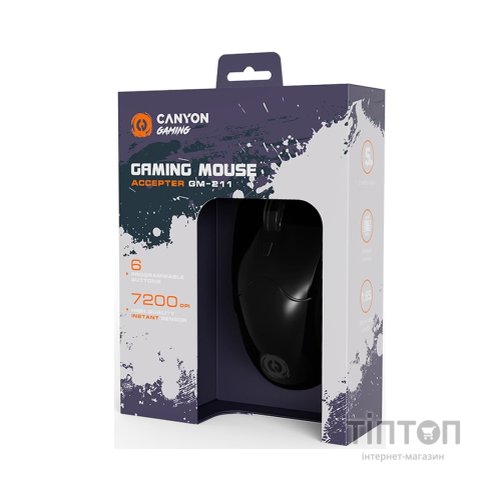 Мишка Canyon Accepter GM-211 USB Black (CND-SGM211)