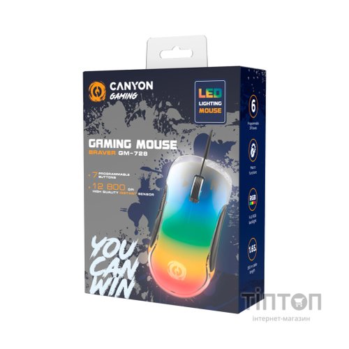 Мишка Canyon Braver GM-728 USB Black (CND-SGM728)