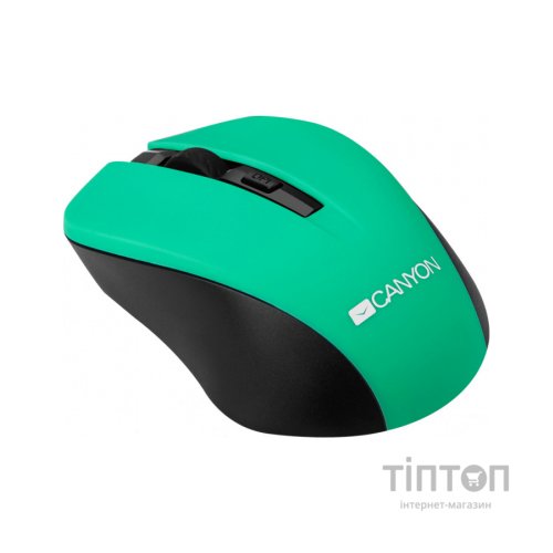 Мишка Canyon CNE-CMSW1GR Wireless Black-Green (CNE-CMSW1GR)
