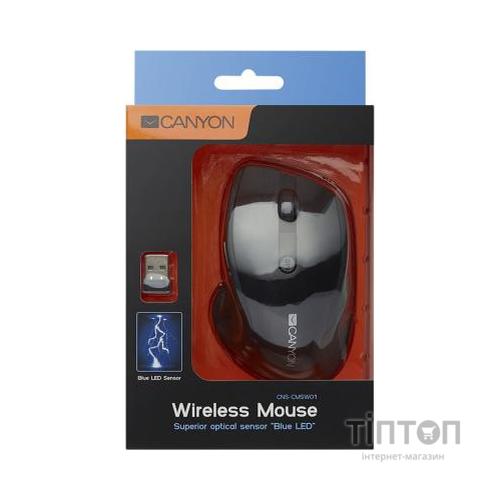 Мишка Canyon CNS-CMSW01B Wireless Black (CNS-CMSW01B)