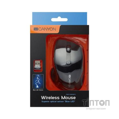 Мишка Canyon CNS-CMSW01BL Wireless Black/Blue (CNS-CMSW01BL)