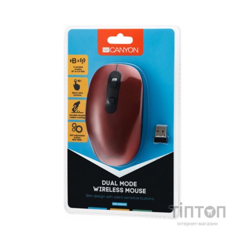 Мишка Canyon CNS-CMSW09R Wireless Red (CNS-CMSW09R)
