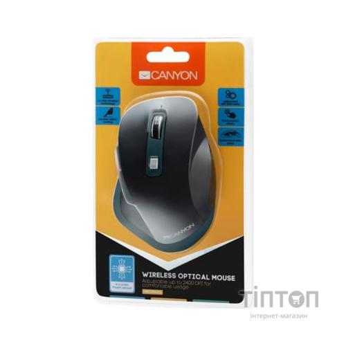 Мишка Canyon CNS-CMSW14DG Wireless Black-Blue (CNS-CMSW14DG)