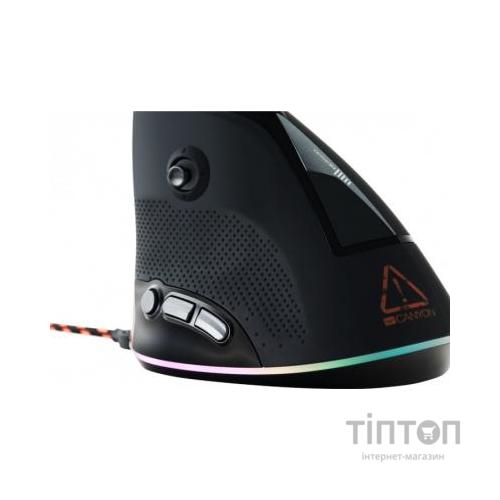 Мишка Canyon Emisat USB Black (CND-SGM14RGB)