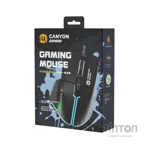 Мишка Canyon Fortnax GM-636 RGB USB Black (CND-SGM636B)