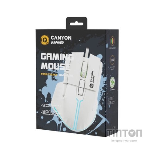 Мишка Canyon Fortnax GM-636 RGB USB White (CND-SGM636W)